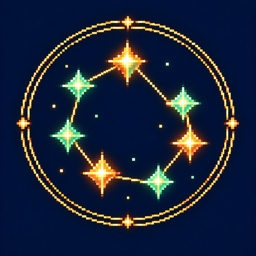 七日星图像素徽章